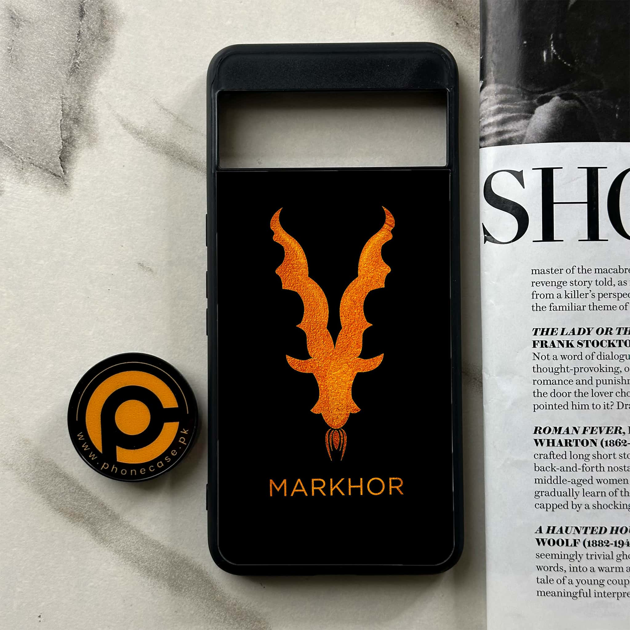 Google Pixel 8 Pro - Markhor Series - Premium Printed Glass soft Bumper shock Proof Case