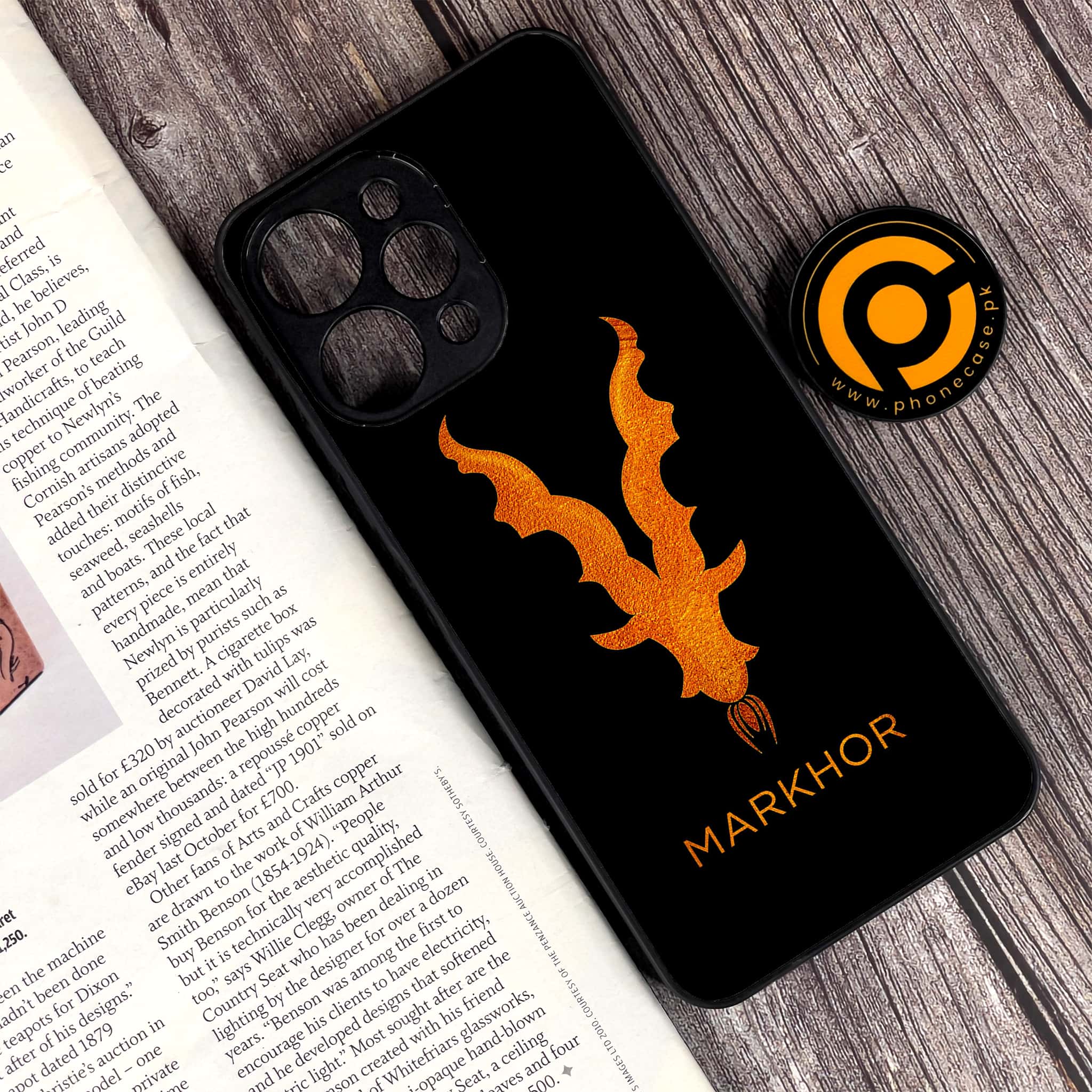 Xiaomi Redmi 12 - Markhor Series - Premium Printed Glass soft Bumper shock Proof Case