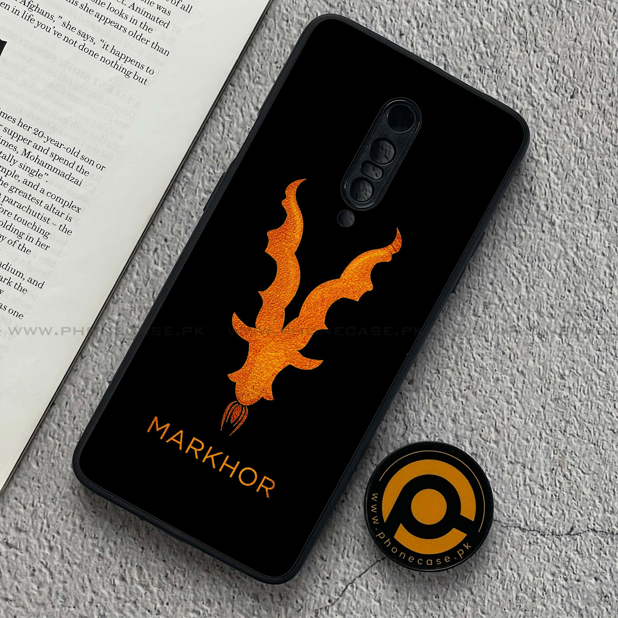 OnePlus 7 - Markhor  Series - Premium Printed Glass soft Bumper shock Proof Case