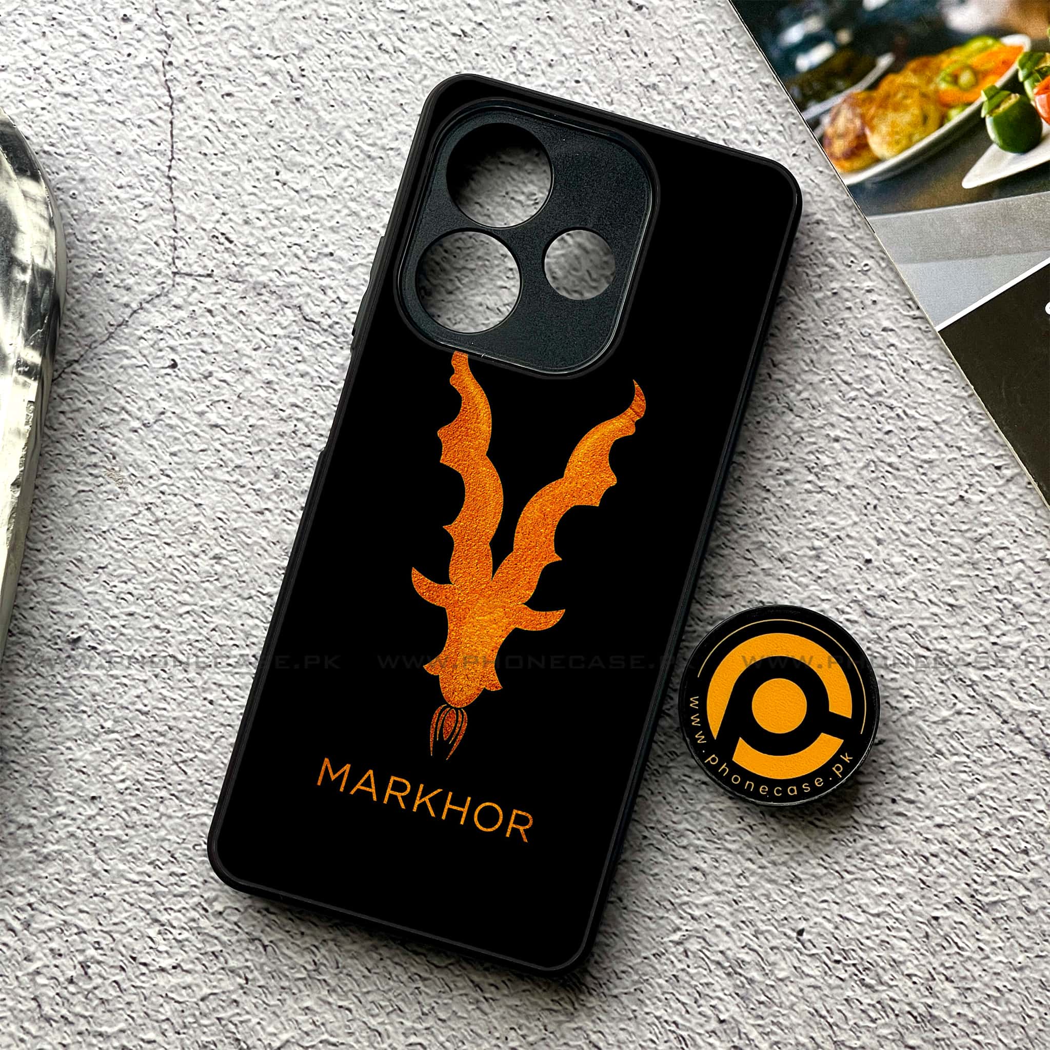 Oppo A5 Pro - Markhor Series - Premium Metal Printed soft Bumper shock Proof Case