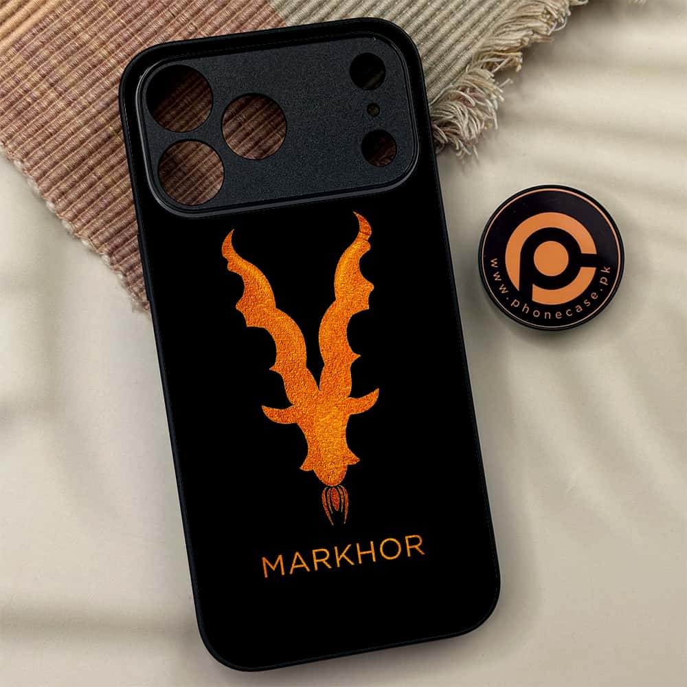 iPhone 17 Pro Max - Markhor Series - Premium Metal Printed soft Bumper shock Proof Case