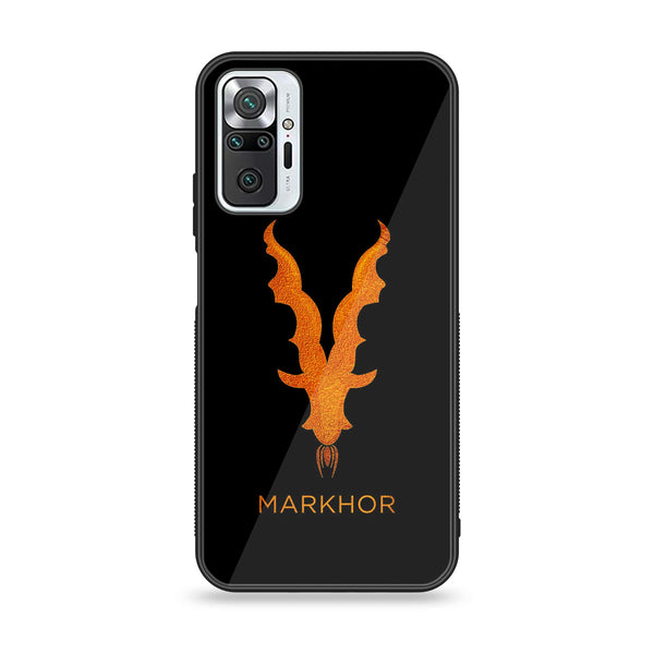 Xiaomi Redmi Note 10 Pro/Note 10 Pro Max - Markhor Design 12 - Premium Printed Glass soft Bumper shock Proof Case CS-10124