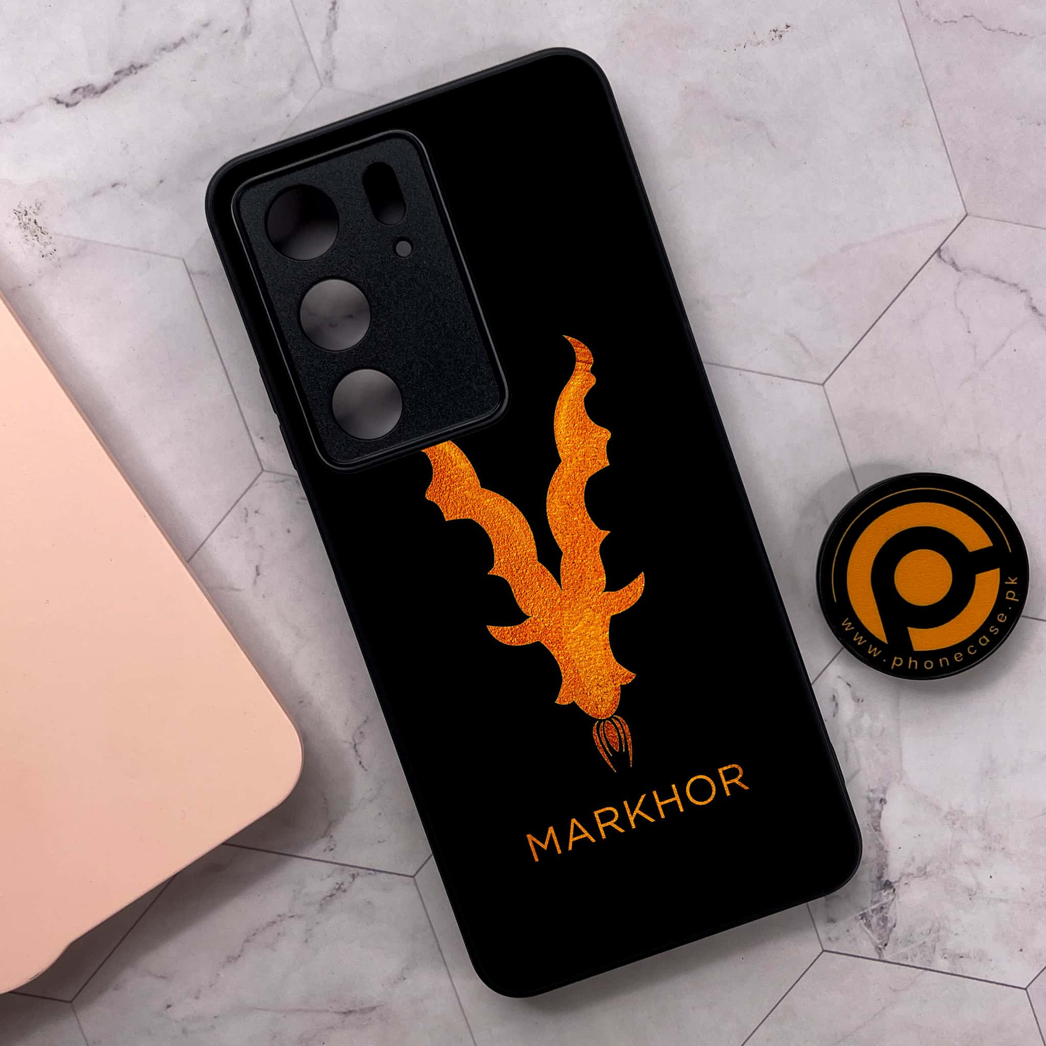 Realme C75x 4G - Markhor Series - Premium Metal Printed soft Bumper shock Proof Case