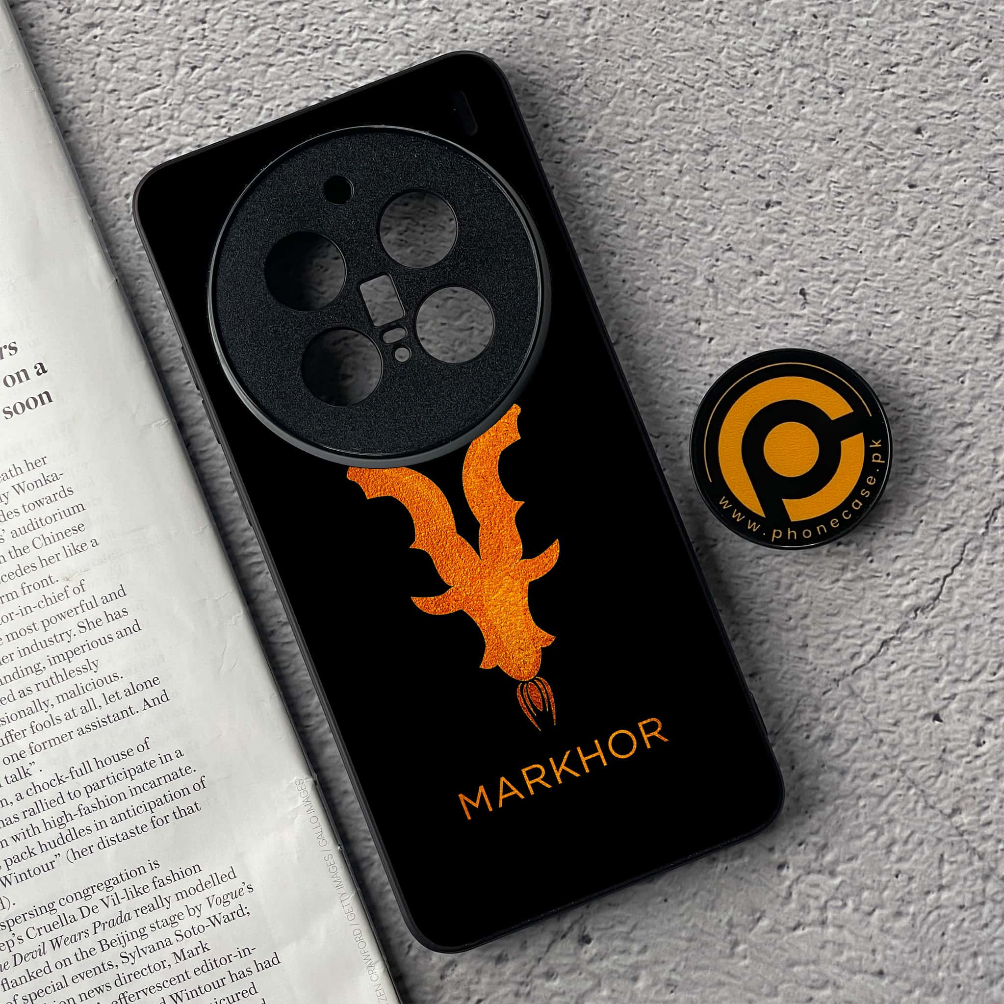 Vivo X200 Pro - Markhor Series - Premium Metal  Printed soft Bumper shock Proof Case