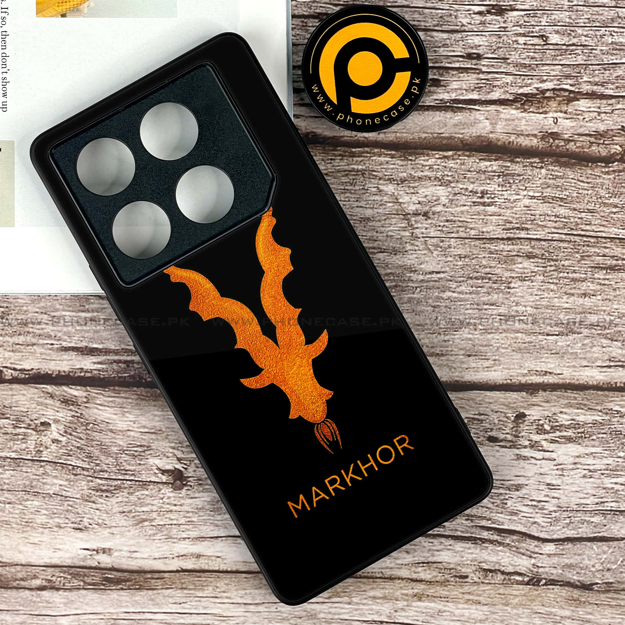 Infinix GT 20 Pro - Markhor Series - Premium Printed Glass soft Bumper shock Proof Case