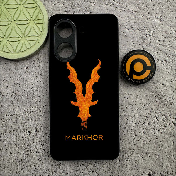 Xiaomi Poco X7 Pro 5G - Markhor Series - Premium Metal Printed soft Bumper shock Proof Case