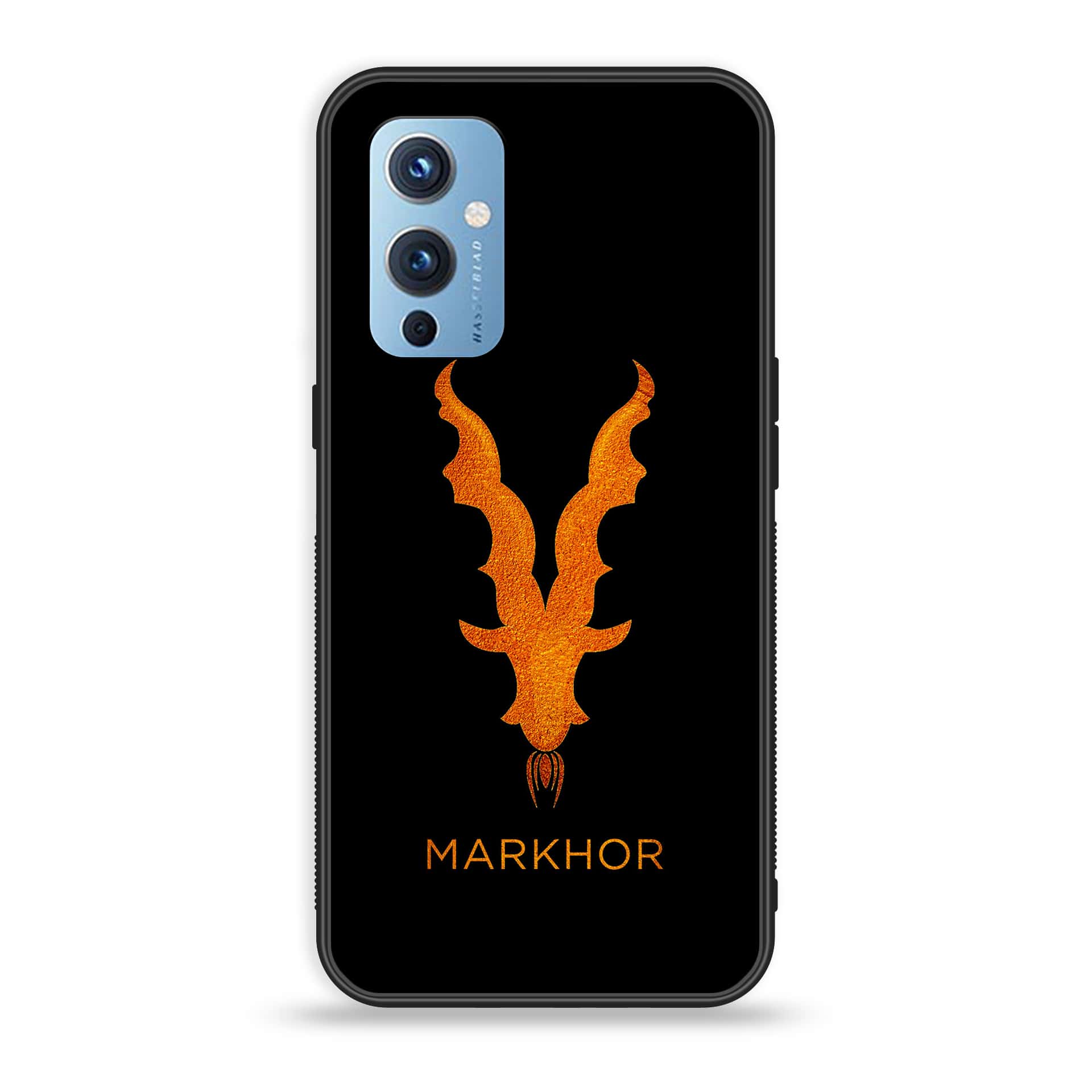 OnePlus 9- Markhor  Series - Premium Printed Glass soft Bumper shock Proof Case