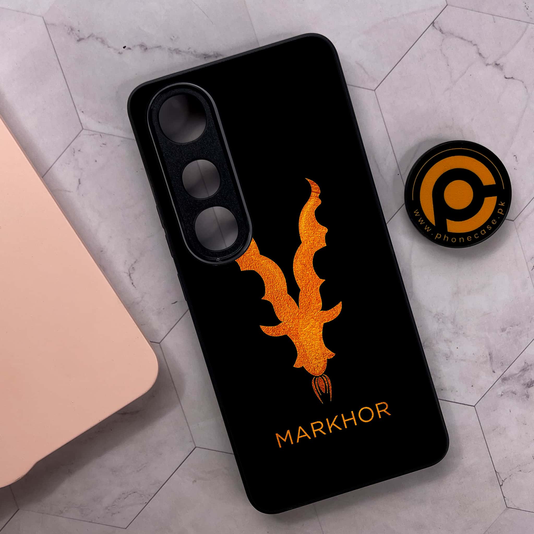 Vivo V50 Lite - Markhor Series - Premium Metal Printed soft Bumper shock Proof Case