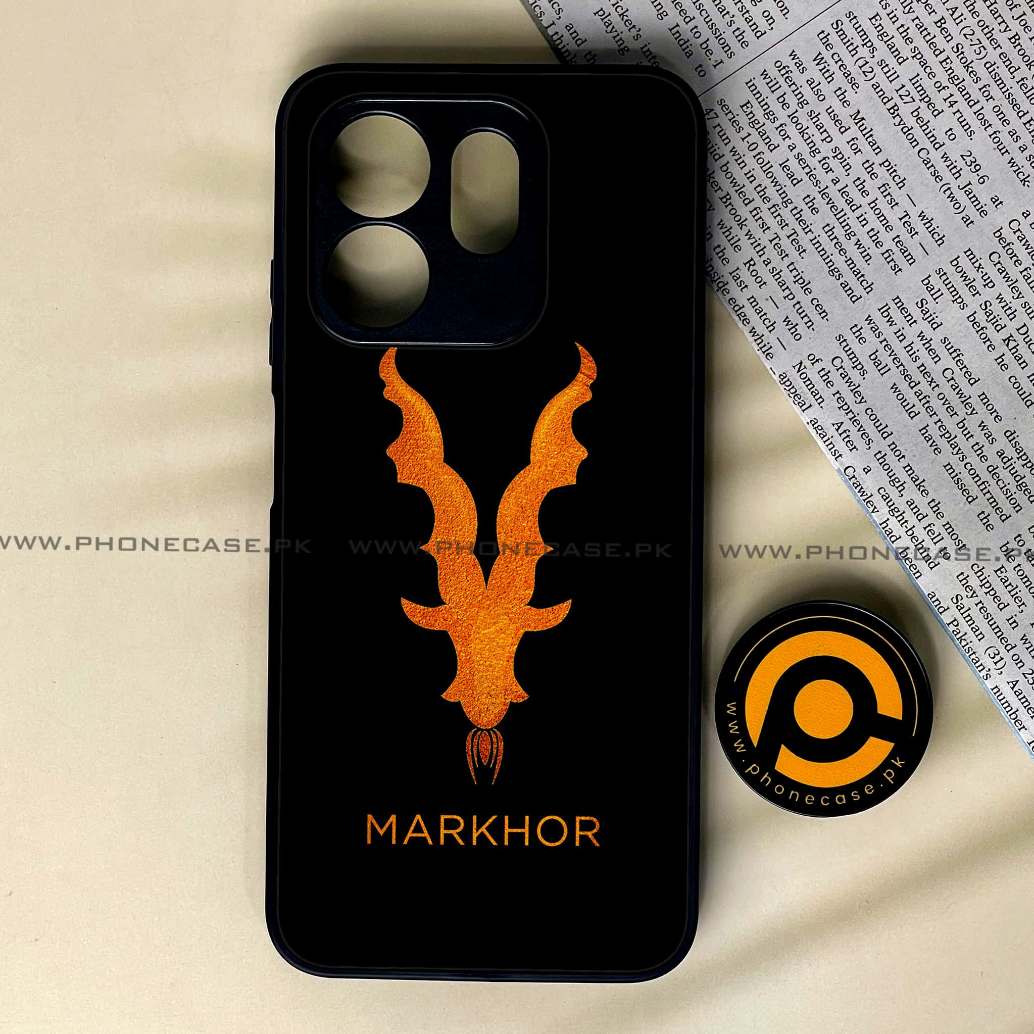 Infinix Smart 9 HD - Markhor Series - Premium Metal Printed soft Bumper shock Proof Case