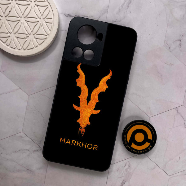 OnePlus 10R - Markhor Design 12- Premium Metal Printed soft Bumper shock Proof Case CS-45585