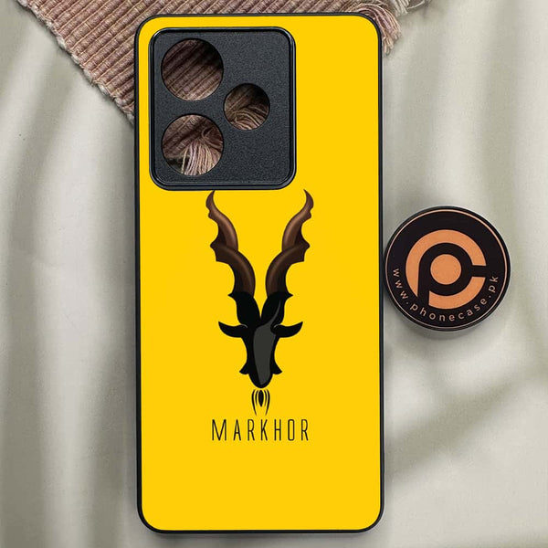 Realme GT 7T - Markhor Series - Premium Metal Printed soft Bumper shock Proof Case