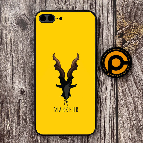 iPhone 7/8 Plus - Markhor  Design 1- Premium Metal  Printed soft Bumper shock Proof Case CS-27783 CS-29460
