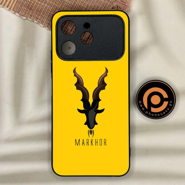 Tecno Spark 40 - Markhor Design 1- Premium Metal Printed soft Bumper shock Proof Case CS-44726