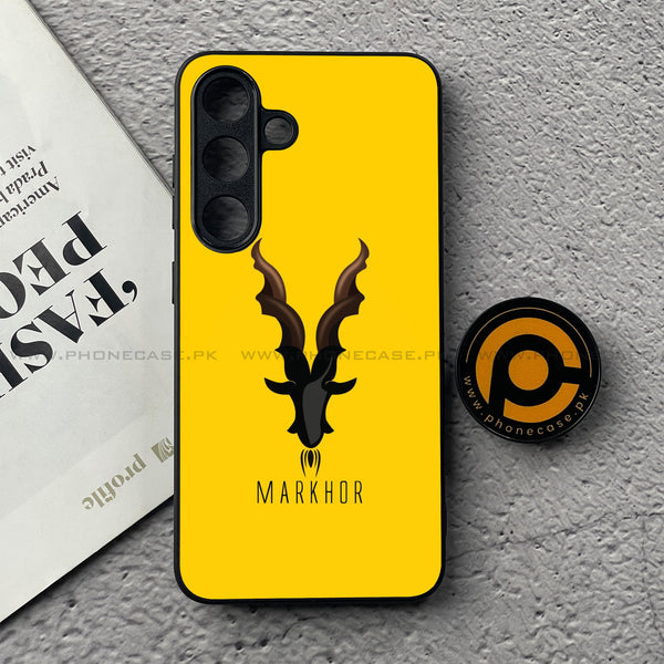 Samsung Galaxy S25 FE - Markhor Series - Premium Metal Printed soft Bumper shock Proof Case
