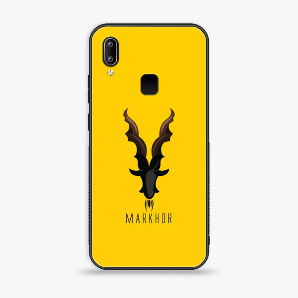 vivo Y95- Markhor Series - Premium Printed Glass soft Bumper shock Proof Case