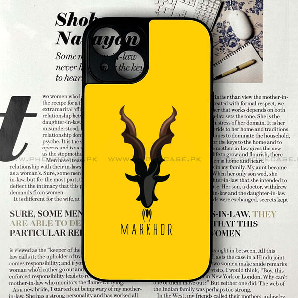 iPhone 13 - Markhor Series - Premium Printed Glass soft Bumper shock Proof Case