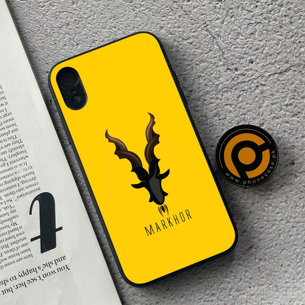 iPhone XR - Markhor Series - Premium Metal Printed soft Bumper shock Proof Case