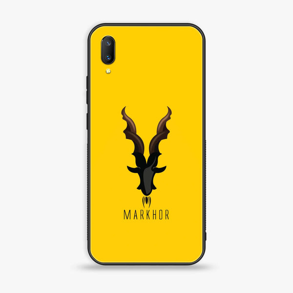 vivo V11 Pro - Markhor Series - Premium Printed Glass soft Bumper shock Proof Case