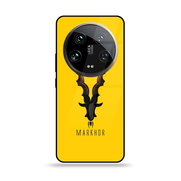 Xiaomi 14 Ultra - Markhor Series - Premium Printed Glass soft Bumper shock Proof Case