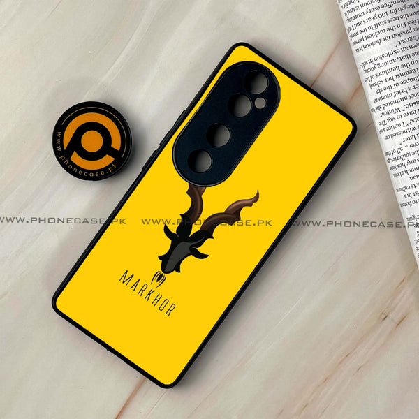 Vivo V40 - Markhor Series - Premium Printed Glass soft Bumper shock Proof Case