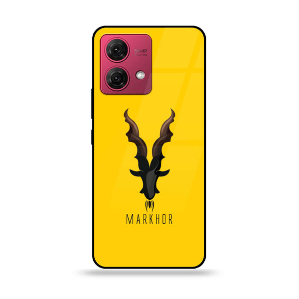 Motorola Moto G84 - Markhor Series - Premium Printed Glass soft Bumper shock Proof Case