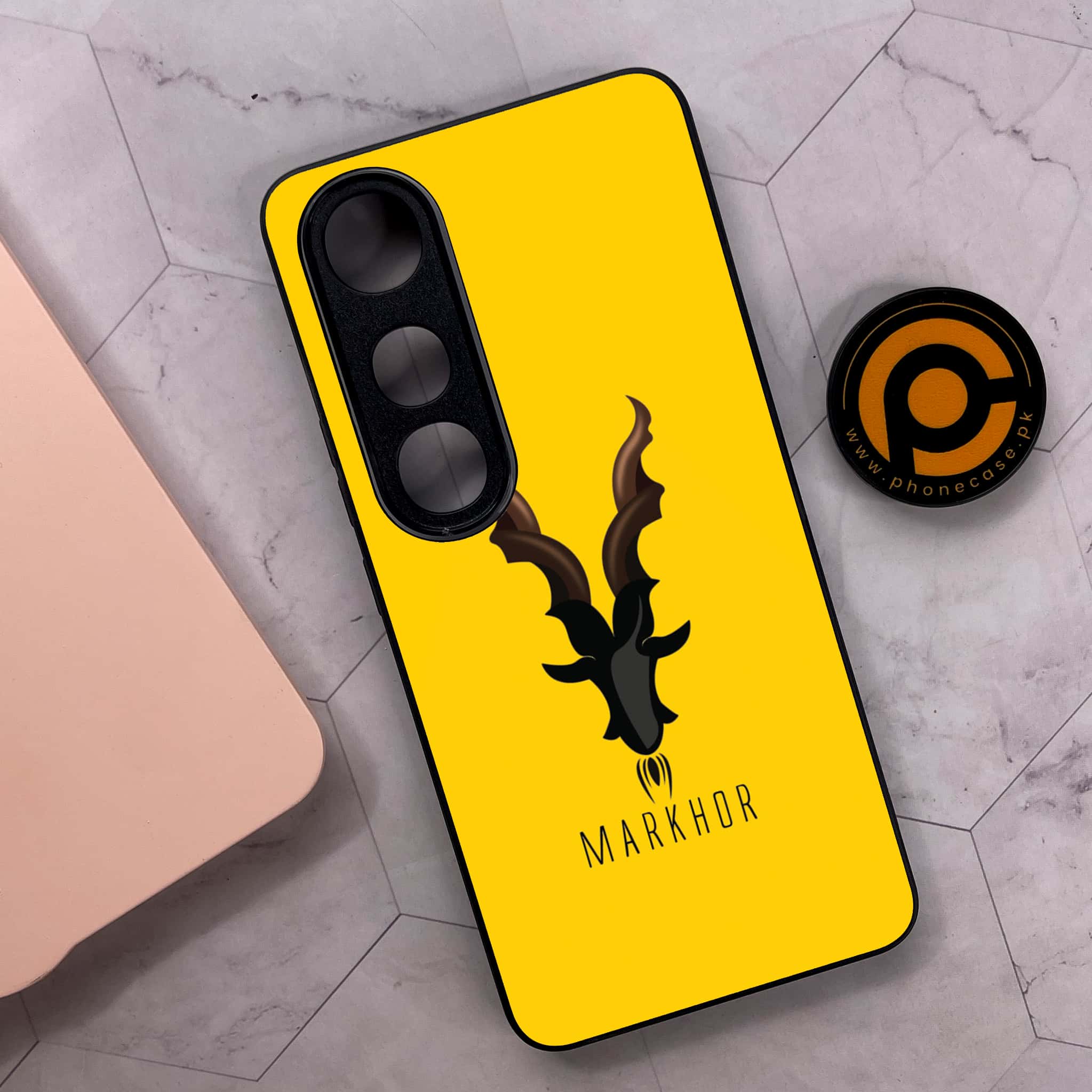 Vivo V50 Lite - Markhor Series - Premium Metal Printed soft Bumper shock Proof Case