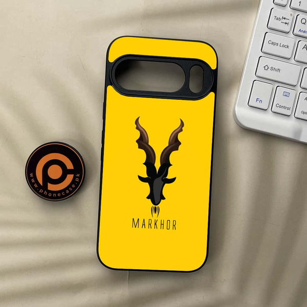 Google Pixel 10 Pro  - Markhor Design 1 - Premium Metal Printed soft Bumper Shock Proof Case CS-40753