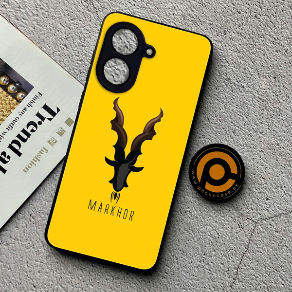 Xiaomi Redmi A5 - Markhor Design 1  - Premium Metal Printed soft Bumper shock Proof Case  CS-35167