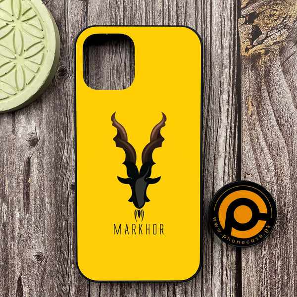 iPhone 12 - Markhor Series - Premium Metal Printed soft Bumper shock Proof Case