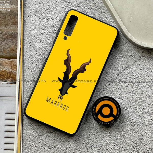 Galaxy A7 2018 - Markhor Series - Premium Printed Metal soft Bumper shock Proof Case