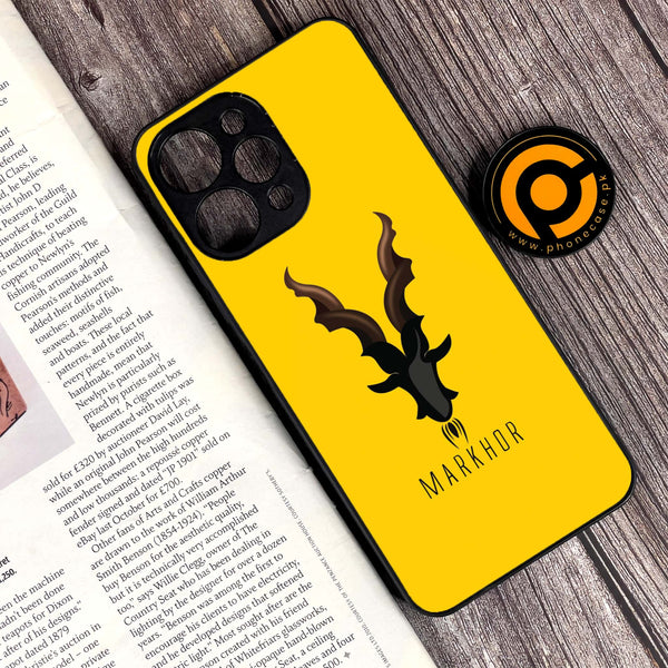 Xiaomi Redmi 12 - Markhor Design 1 - Premium Printed Glass soft Bumper shock Proof Case CS-9715