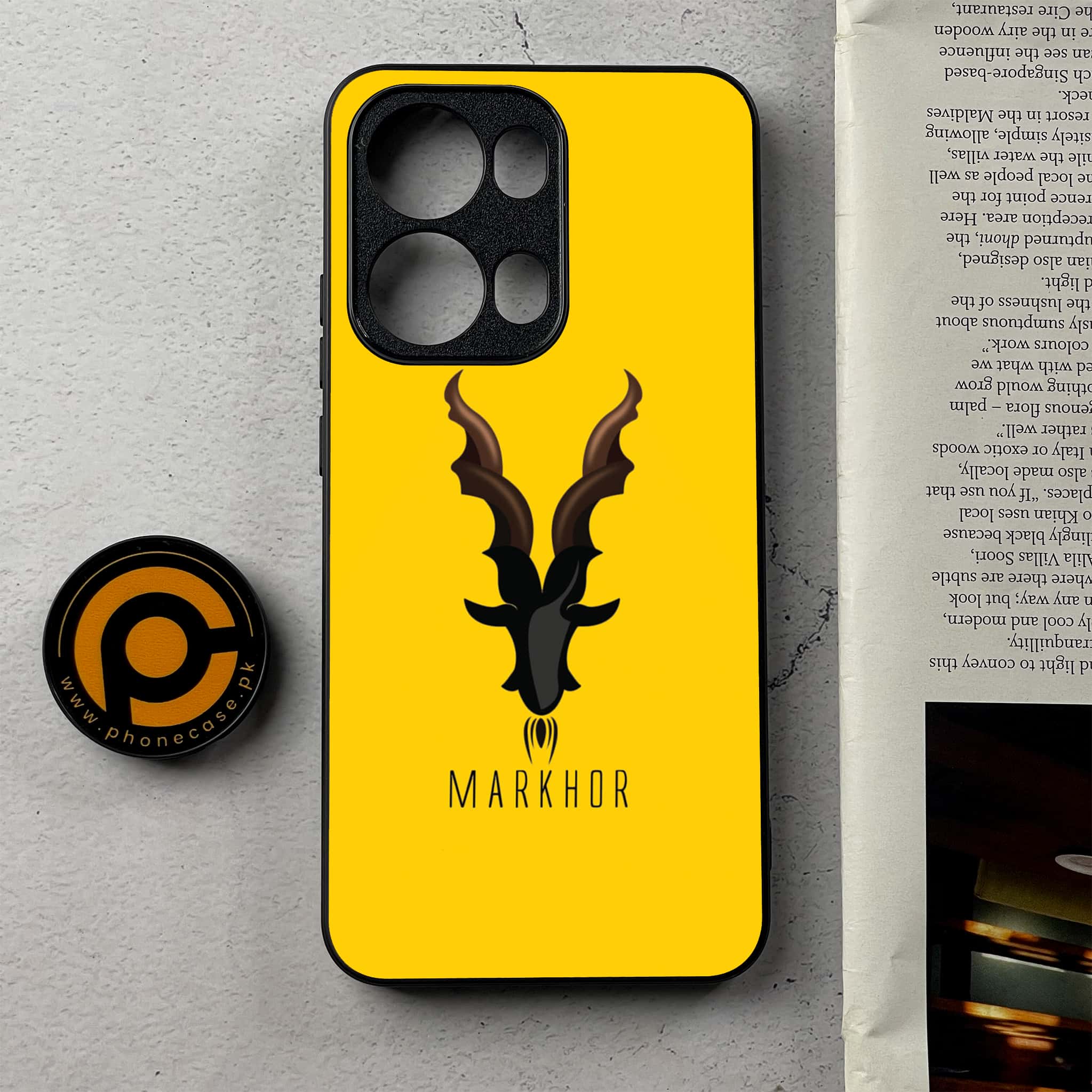 Oppo Reno 13 Pro - Markhor Series - Premium Metal Printed Soft Bumper Shockproof Case