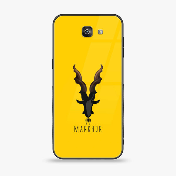 Galaxy J7 Prime 2018 - Markhor Series - Premium Printed Glass soft Bumper shock Proof Case