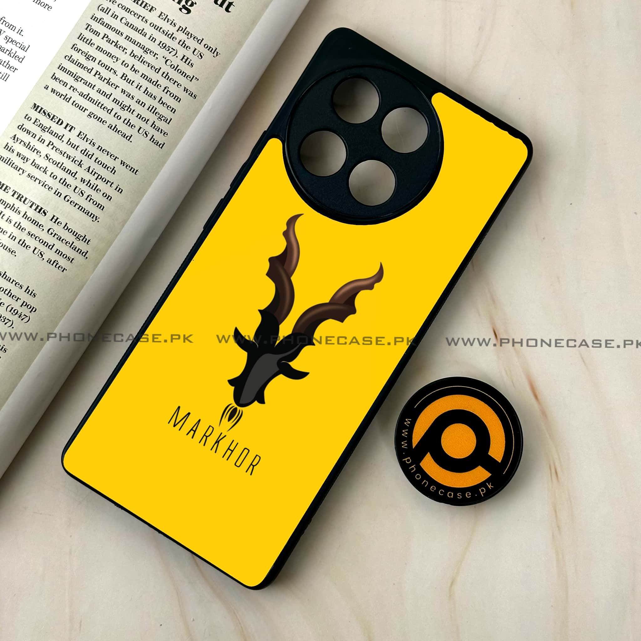 Tecno Camon 30s - Markhor Series - Premium Metal Printed soft Bumper shock Proof Case