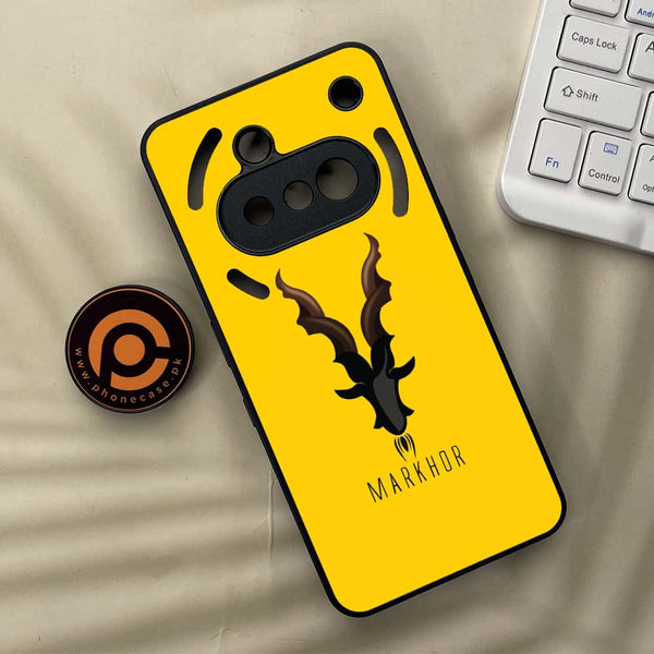 Nothing Phone 3a - Markhor Series - Premium Metal  Printed soft Bumper shock Proof Case