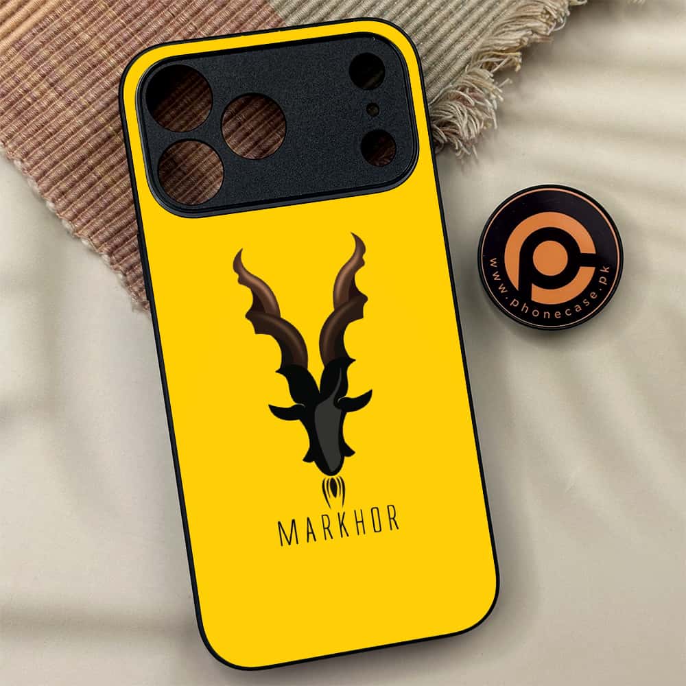 iPhone 17 Pro Max - Markhor Series - Premium Metal Printed soft Bumper shock Proof Case