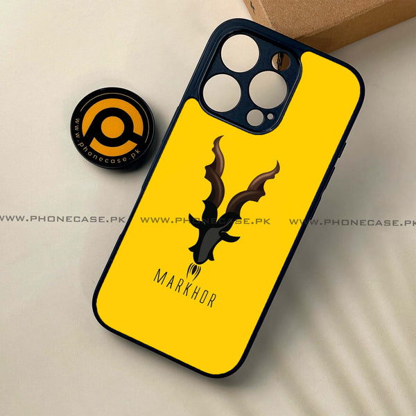 iPhone 16 Pro - Markhor Series - Premium Printed Glass soft Bumper shock Proof Case