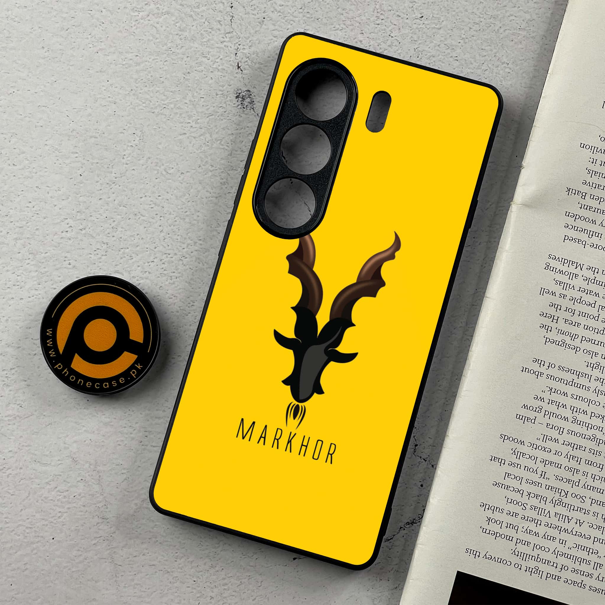 Tecno Camon 40 Pro - Markhor Series - Premium Metal Printed Soft Bumper Shockproof Case