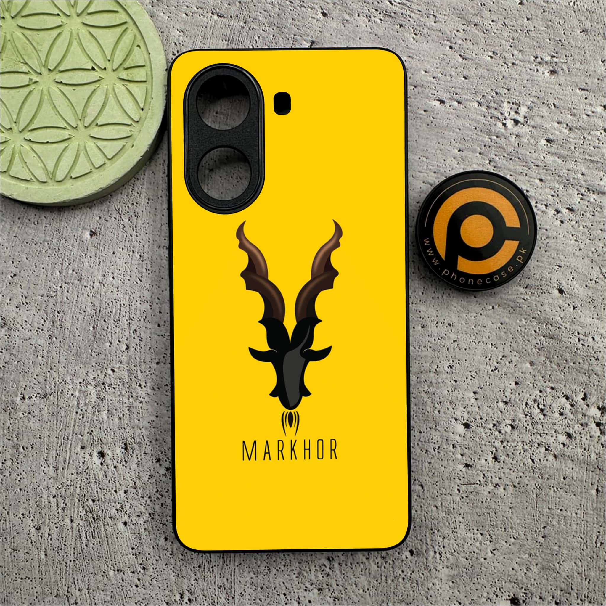 Xiaomi Poco X7 Pro 5G - Markhor Series - Premium Metal Printed soft Bumper shock Proof Case