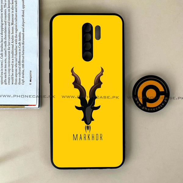 Xiaomi Redmi 9 - Markhor Series - Premium Printed Glass soft Bumper shock Proof Case