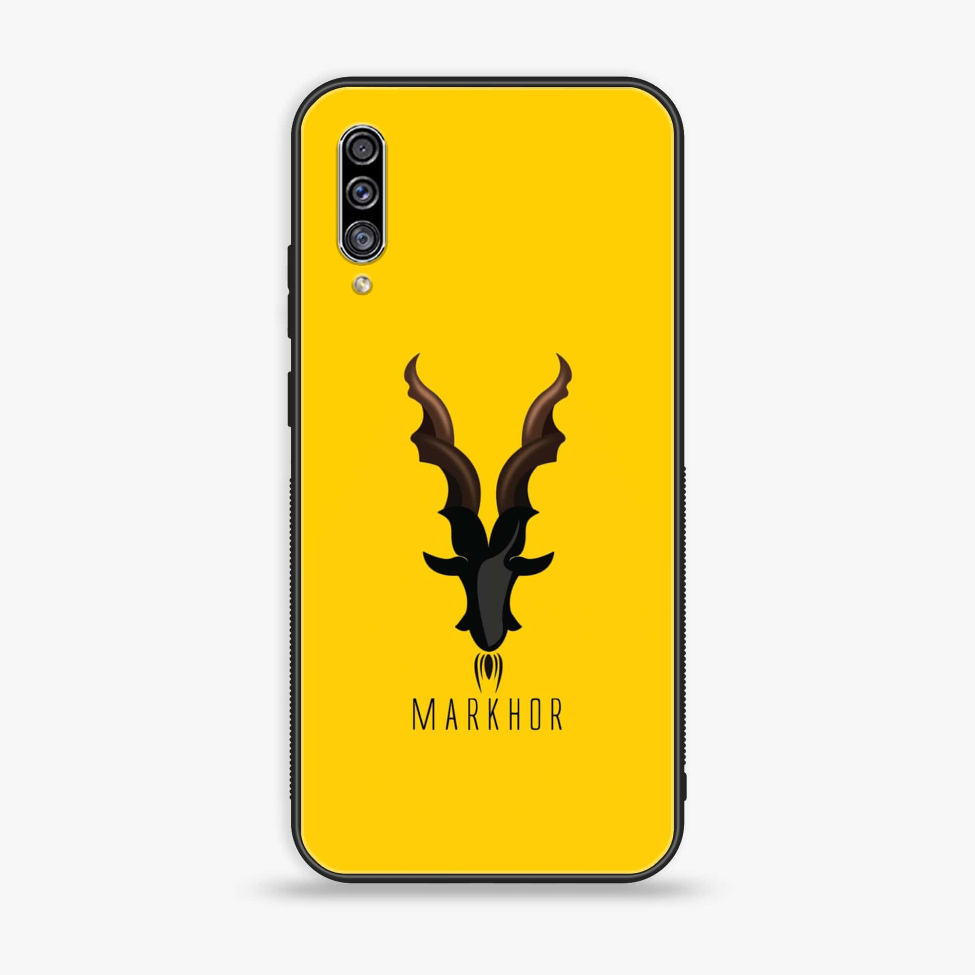 Galaxy A50/ A50s/ A30s - Markhor Series - Premium Printed Glass soft Bumper shock Proof Case