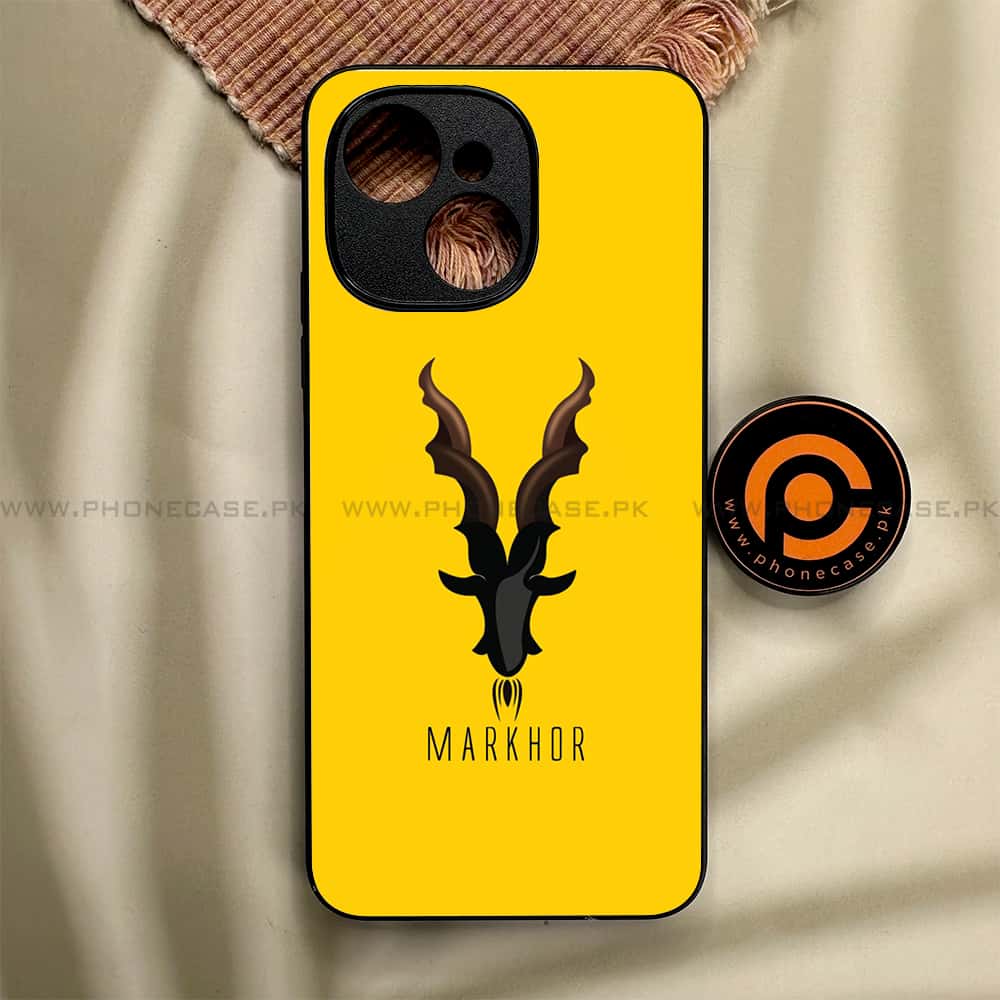 Tecno Spark 40C - Markhor Series - Premium Metal Printed soft Bumper shock Proof Case