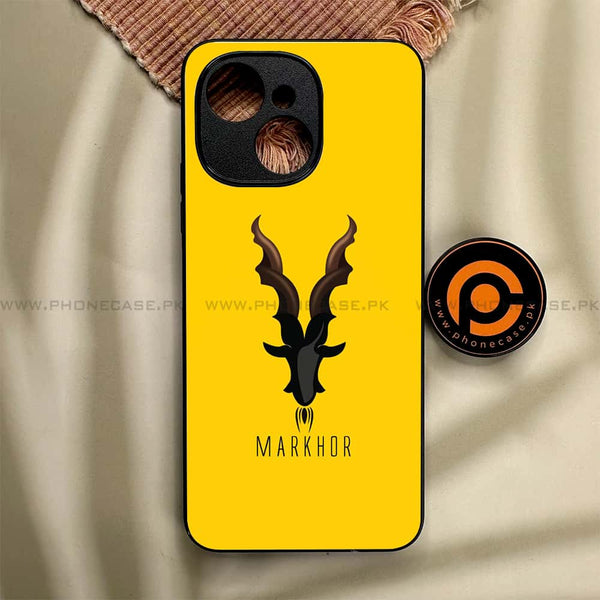 Tecno Spark 40C - Markhor Series - Premium Metal Printed soft Bumper shock Proof Case