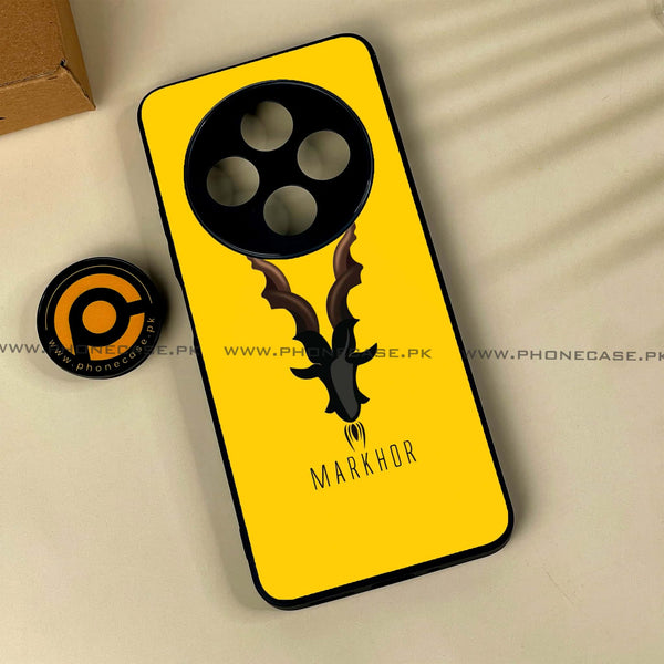 Xiaomi Redmi 14c - Markhor Design 1  - Premium Printed Glass soft Bumper shock Proof Case  CS-34095