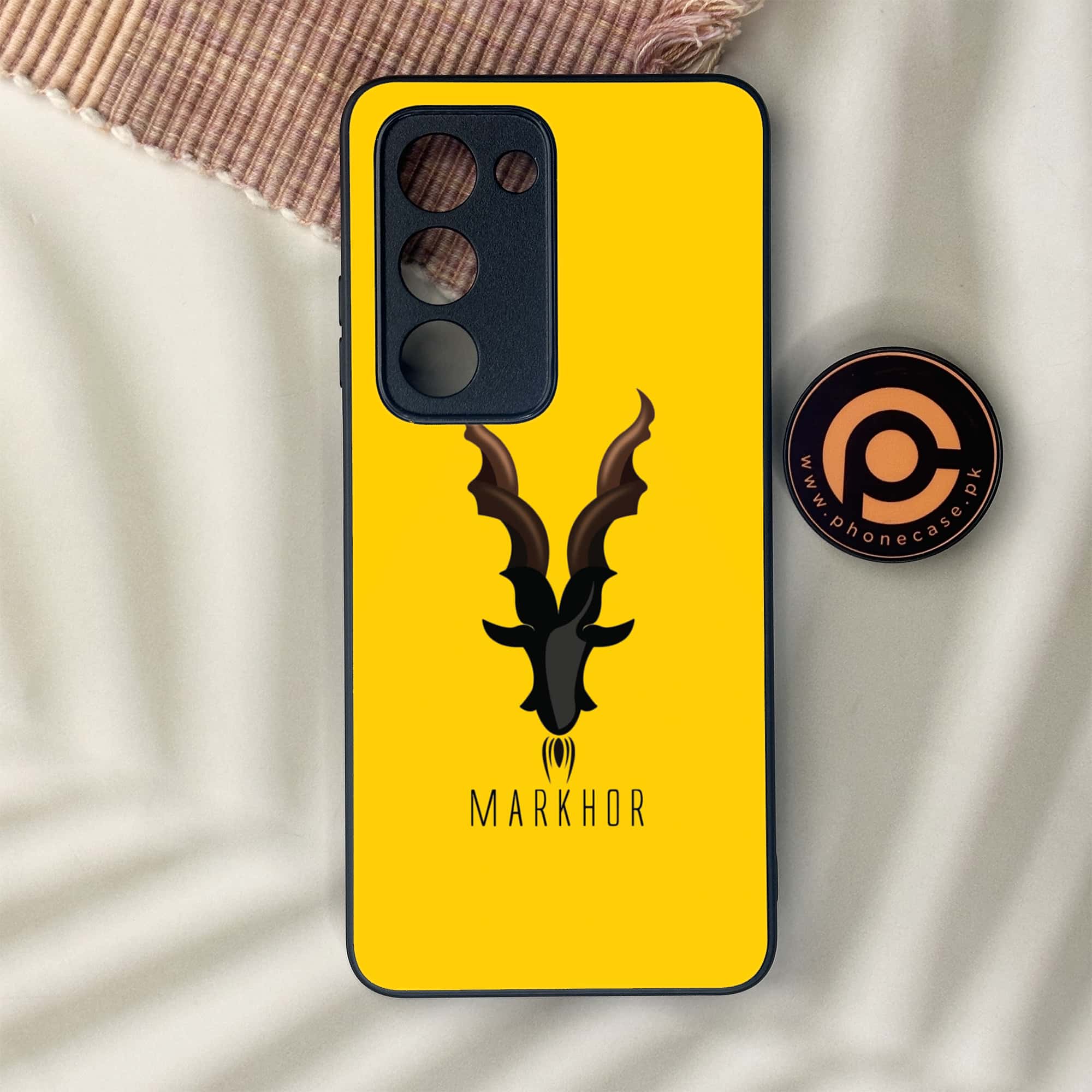 Oppo A5 2025 - Markhor Series - Premium Metal Printed soft Bumper shock Proof Case