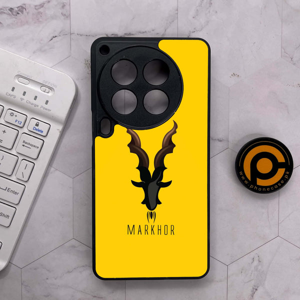 Tecno Camon 30 Premier - Markhor Series - Premium Metal Printed soft Bumper shock Proof Case