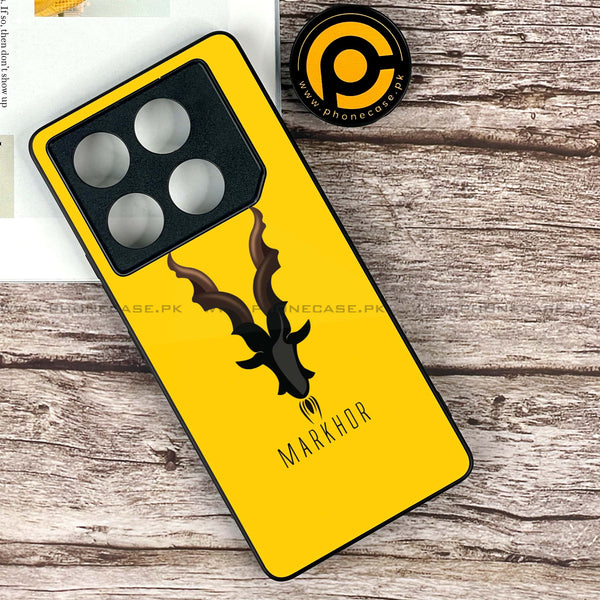 Infinix GT 20 Pro - Markhor Series - Premium Printed Glass soft Bumper shock Proof Case