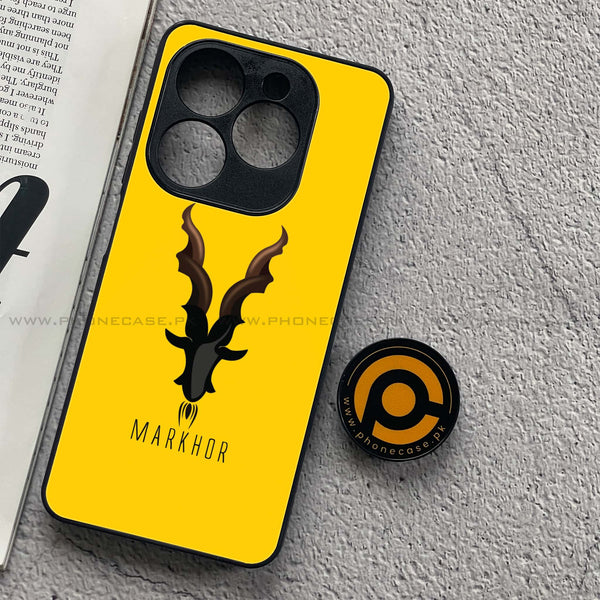 Infinix Smart 8 Pro - Markhor Series - Premium Metal Printed soft Bumper shock Proof Case
