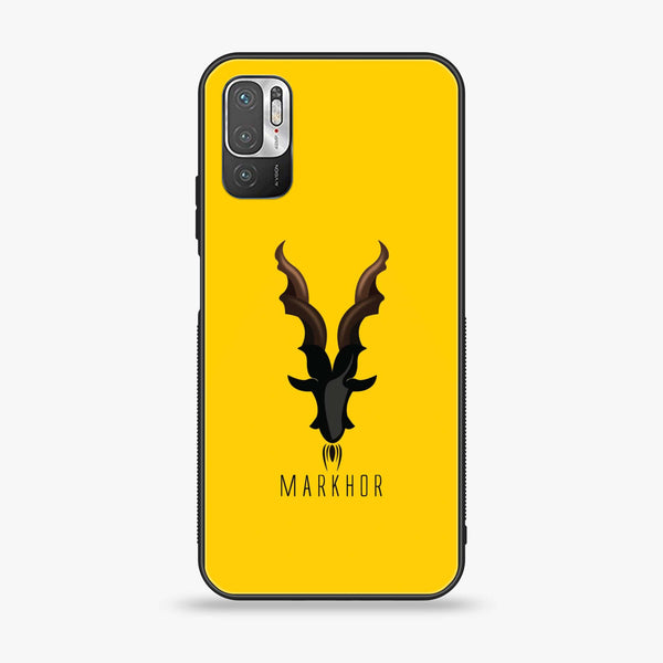 Xiaomi Redmi Note 10 5G - Markhor Series - Premium Printed Glass soft Bumper shock Proof Case