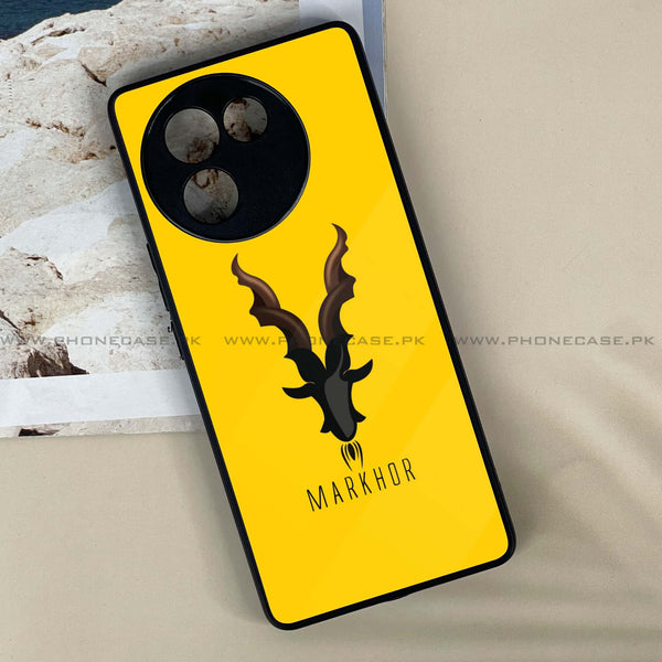 Vivo V30E - Markhor Design 1- Premium Printed Metal soft Bumper shock Proof Case CS-49051